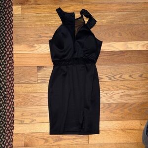 As U Wish Black Backless Dress